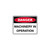 Danger Sign - Machinery In Operation 