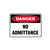 Danger Sign - No Admittance 
