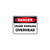 Danger Sign - Crane Working Overhead 