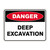 Danger Sign - Deep Excavation