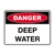 Danger Sign - Deep Water 600 x 450mm 70243