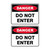 Danger Sign - Do Not Enter 70280