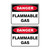 Danger Sign - Flammable Gas 