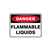 Danger Sign - Flammable Liquids 