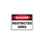 Danger Sign - Restricted Area 