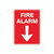 Fire Sign - Fire Alarm With Arrow 