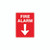 Fire Sign - Fire Alarm With Arrow 