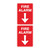 Fire Sign - Fire Alarm With Arrow 