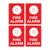 Fire Sign - Fire Alarm with Symbol 
