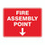 Fire Sign - Fire Assembly Point 