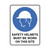 Mandatory Sign - Safety Helmets Must Be Worn