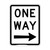 Regulatory One Way (Right Arrow) Sign - 450 x 600mm R2-2AR