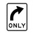 Regulatory All Traffic (Right Symbolic) Only Sign - 600 x 800mm R2-14AR