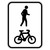 Regulatory Shared Path (Symbolic) Sign - 450 x 600mm R8-2B