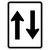 Regulatory Two Way (Symbolic) Arrow Sign - 600 x 800mm R2-11B