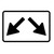 Hazard Arrow Left & Arrow Right (Symbolic) Sign - 450 x 300mm D4-V105A