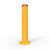 Yellow Powdercoated Surface Mount Bollard - 1300mmH x 220mm Diameter 60704