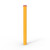 Yellow Powdercoated Inground Bollard - 1950mmH x 165mm Diameter 60707