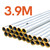 Galvanized Round Smooth Sign Post (Yellow Paint End) - NB 50mm - OD 60mm - 3.9m RS-4305