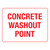 Concrete Wash Out Point Sign - Metal 600 X 450 MM SSN-1040-M-03