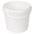 5L Round Pail & Lid - White CW-8140-WH