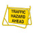Traffic Hazard Ahead (T1-10A) Swing Sign Set (Complete) 900 x 600mm SS-T1-10A