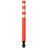 Lane Separator Deliniation Post - Orange/Reflective 60404
