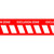 Exclusion Zone - Tight Knit Banner Mesh 0.87m x 50m - 1m Eyelets - Hemmed Edges BMT-6046