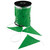 Green Safety Flagging/Bunting - 100m Roll on Plastic Reel 10022