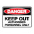 Danger Sign - Keep Out Authorised Personnel Only 600 x 450mm 70563