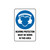Mandatory Sign - Hearing Protection Must Be Worn In This Area - Polypropylene - 450 x 300 MM 450 x 300mm 74184