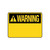 Warning Sign - Blank with Text - Metal - 450 x 300 MM 450 x 300mm 78669