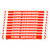 Fire Service Pipe Marker - 475 x 60mm - Pack of 10 