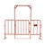 Construktor Orange Crowd Control Barrier Gate with Feet & Pins - 2.3m x 2.0m