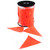Orange Safety Flagging/Bunting - 100m Roll on Plastic Reel