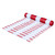 Construktor Red/White Barber Pole Barrier Mesh, 50m x 900mm BF-1020