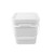 10L Square Pail & Lid - White 