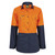 Workcraft Ladies Lightweight Hi Vis Long Sleeve Vented Cotton Drill Shirt 