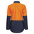 Workcraft Ladies Lightweight Hi Vis Long Sleeve Vented Cotton Drill Shirt 
