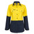 Workcraft Ladies Lightweight Hi Vis Long Sleeve Vented Cotton Drill Shirt 
