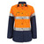 Workcraft Ladies Lightweight Hi Vis Long Sleeve Vented Reflective Cotton Drill Shirt 