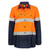 Workcraft Maternity Lightweight Hi Vis Long Sleeve Vented Reflective Cotton Drill Shirt 