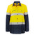 Workcraft Maternity Lightweight Hi Vis Long Sleeve Vented Reflective Cotton Drill Shirt 