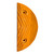 Rubber Speed Hump End Cap for 250mm Sections - Yellow