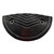 Rubber Speed Hump End Cap for 250mm Sections - Black RS-1052