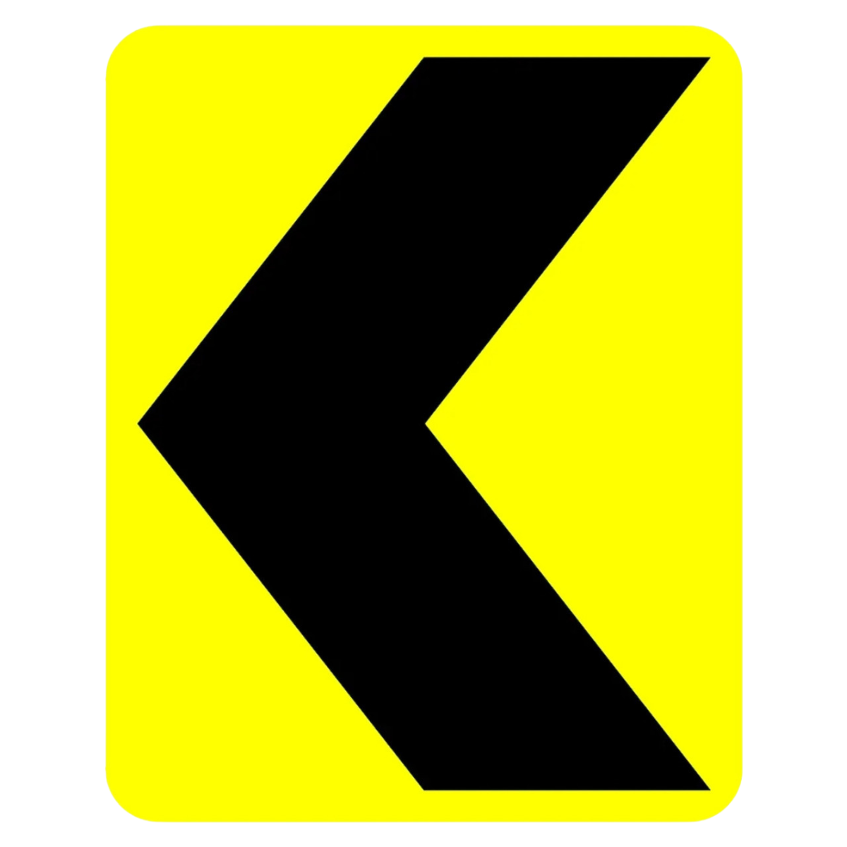 Permanent Hazard Road Signage