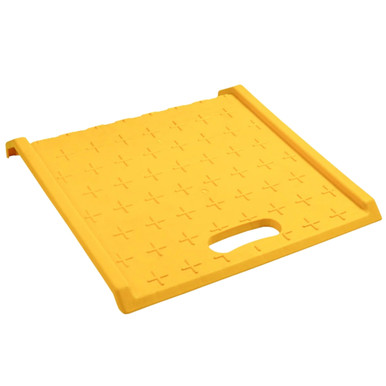 Yellow Ramp Handle Portable Trolley Ramp Yellow - 700 x 700 x 135mm | SAYKA