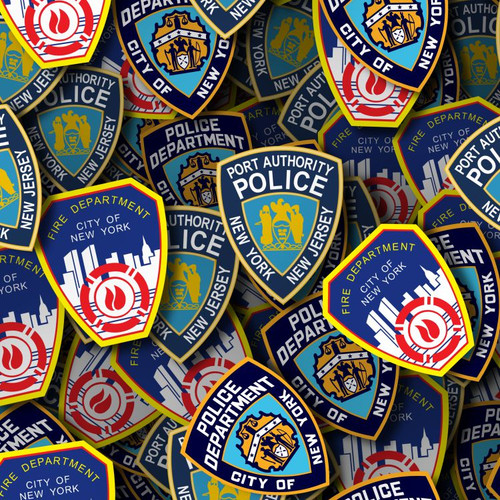 911 Hero Badges HD Film Pattern