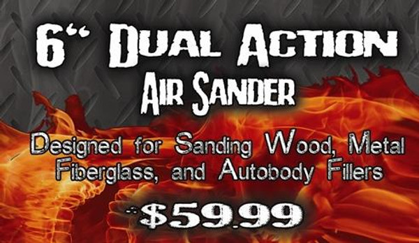 6" Dual Action Air Sander