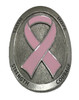 Pink Ribbon Pewter Medallion